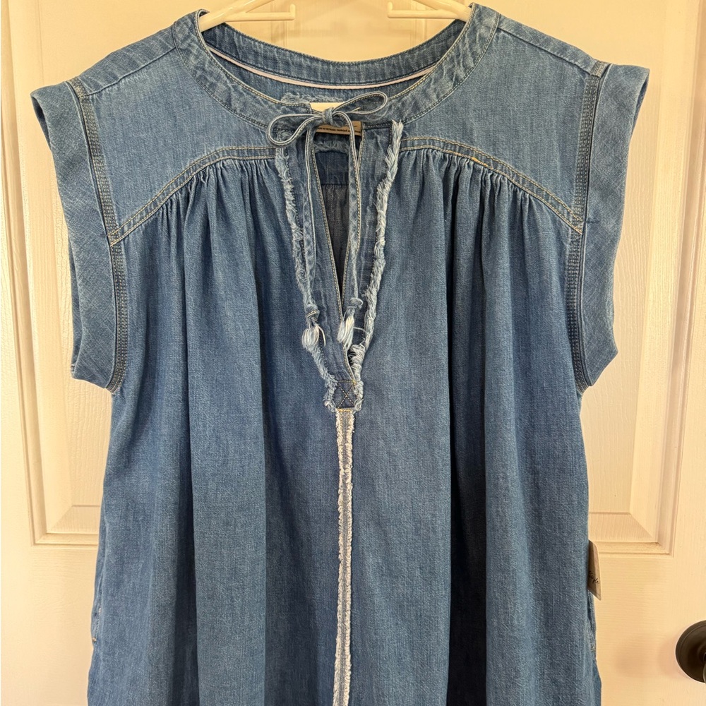 Free People Jean dress/tunic 💙